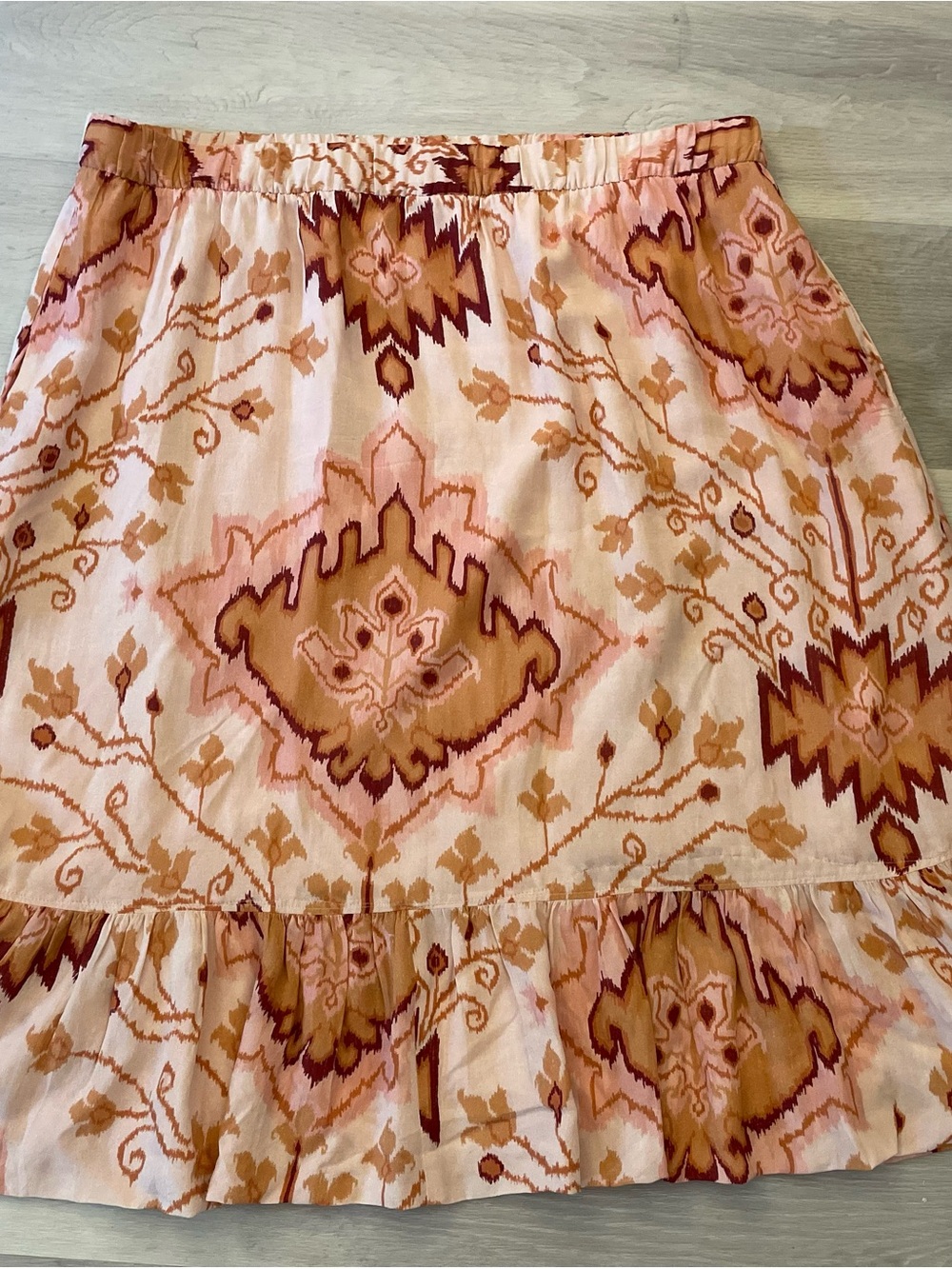 Spartina 449 Cedrena Linden lkat Print Skirt ~ XXl